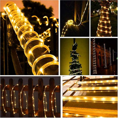 Solar String Lights, 40FT 100 LED Solar Fairy lightss Outdoor Waterproof Copper Wire 8 Modes Fairy Rope String Light for Indoor Home Garden Patio Tree Parties(Warm White)