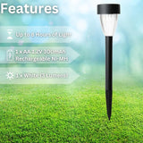 Moonrays Solar Pathway Lights Outdoor, Bright Solar Power Outside Garden Light, Emits 1x White LED (3 Lumen) with | Lumora