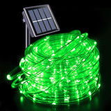 JMEXSUSS Green Halloween Solar Lights, 66 ft 200 LED Rope Lights Outdoor Waterproof, PVC Tube Green Christmas | Lumora