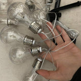 Solar String Light Outdoor Edison Vintage Plastic Hanging Waterproof String Lights for Deck Yard Tents Party Decor | Lumora