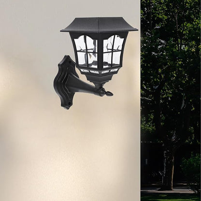 Veemoon 2pcs Solar Yard Lamps Outdoor Solar Garden Lighting Waterproof Warm White Path Lights for Patio Lawn Fence Wall Decor