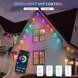 Outdoor String Lights 27FT, Outdoor Lights for Patio with 10 Dimmable RGBW LED Bulbs, IP66 Waterproof Shatterproof | Lumora