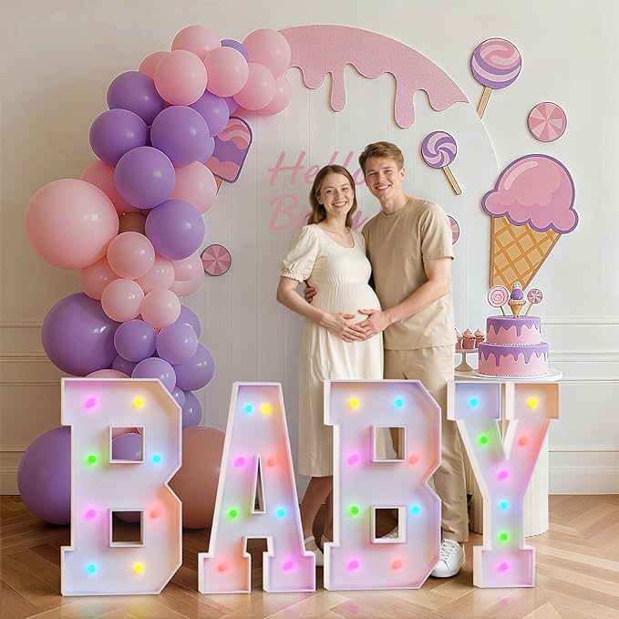 Battery Operated String Lights for Marquee Light Up Letters Numbers LED 5-Bulb Colorful Indoor Outdoor Light Bulbs Bedroom Wall Chrismas Decor Wedding Birthday Party Decorations