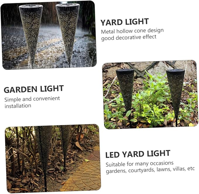 Happyyami 1pc Solar Led Light Outdoor Garden Lamp Landscape Lighting Solar Pathway Lights