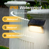 Bright Solar Fence Lights, 12 Pack Outdoor Step Lights, IP65 Waterproof, 3000K Warm-White, Dusk to Dawn Outdoor | Lumora