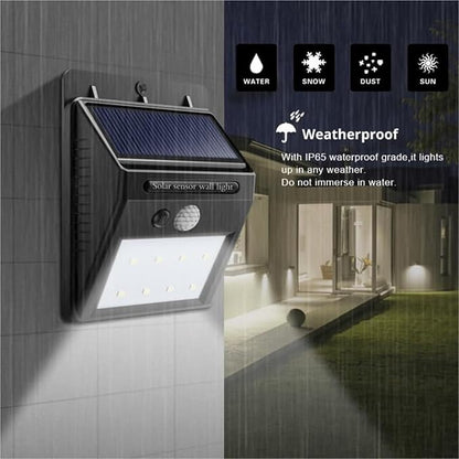 QUQUQ Solar Pathway Lights Solar Powered Garden Lights Led Motion Sensor Wall Light Waterproof Yard Patio Decor(2packs)