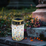 Floral Waterproof Solar Pathway Lights Outdoor Landscape Lighting Flameless Warm White Lantern Solar-Powered Fairy | Lumora