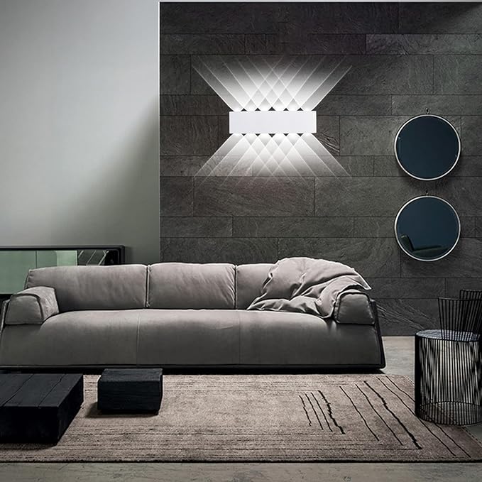 Kawell 12W Waterproof Modern Wall Light LED Wall Lamp Aluminum LED Wall Sconce Up Down Indoor Outdoor for Bedroom | Lumora