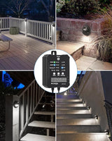HIBOITEC Low Voltage Deck Lights Kit with Transformer Photocell Sensor and Timer IP67 Waterproof Fence Lights UL | Lumora
