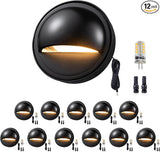 Gardenreet Landscape LED Step Lights - Solid Brass Low Voltage Deck Light, Outdoor 12V Hardwired IP65 Waterproof | Lumora
