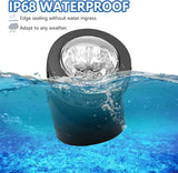 AVEKI Solar Pond Spotlights, 12 LED Solar Underwater Lights with Dual Head Waterproof Submarine Landscape Spotlight | Lumora