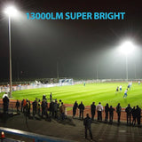 Olafus 130W Flood Lights Outdoor, 13000lm LED Work Light Plug in, 6500K Daylight White Led Flood Light Outdoor | Lumora