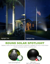 DBF Solar Outdoor Lights, 600LM Solar Spot Lights Outdoor Waterproof with 2 Lighting Modes, Adjustable Head & Solar | Lumora