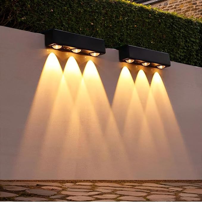 Solar Lights for Fence,Motion Sensor Lamp - Solar Deck Lights,for Outdoor Garden Yard Patio Porch Deck Fence Path Backyard Front Yard Poolside Balcony