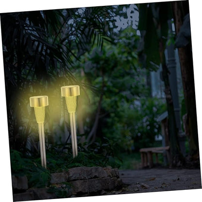 Yardwe 12pcs Solar Powered Landscape Lighting Lights Pathway Solar Outdoor Decor Stake Lights Garden Landscape Kit