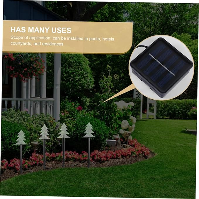 Milisten 1set Solar Christmas Tree Light Ground Insert Solar Light for Garden Decor Outdoor Holiday Decoration | Lumora