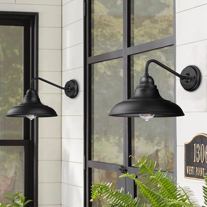 Wall Lights Wall Mount for House Farmhouse Wall Sconce Black Outside Lantern Classic Barn Lights Outdoor & Indoor | Lumora