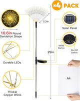 suddus Solar Garden Lights Outdoor Waterproof Decorative, 4Pack 150LED Firework Lights, Solar Fairy Lights for | Lumora