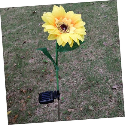 Led Solar Garden Lights Sunflower Solar Pathway Lights for Driveway Warm White