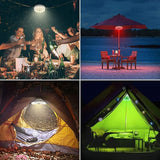 LUXSWAY Umbrella Lights Battery Operated,12 Color Changing Outdoor Patio Umbrella Light for Pole with 80Ft | Lumora