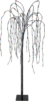 FUCHSUN 4.6 FT 200 LED Solar Lighted Willow Tree Outdoor, Light Up Weeping Willow Tree Garden Pathway Lights | Lumora
