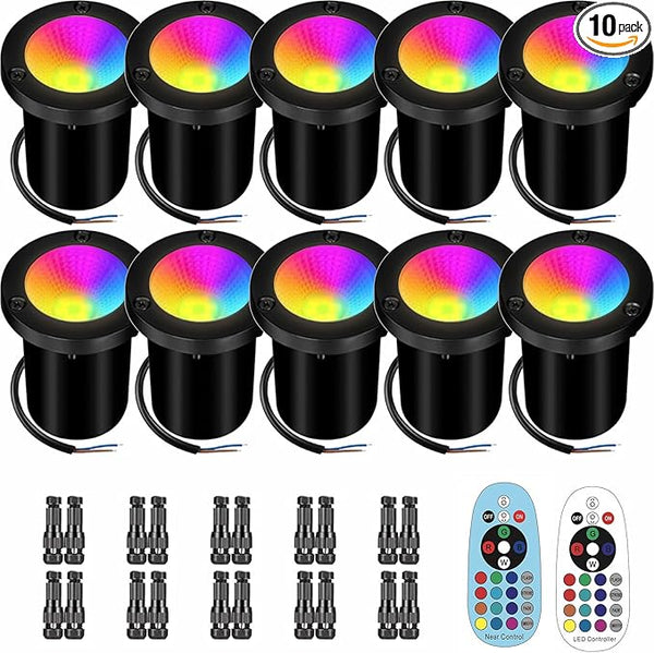 Landscape Lighting - Low Voltage Landscape Lighting 10W RGB Landscape Lights with Color Changing, 12V-24V | Lumora