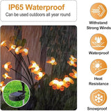 Solar Firework Lights 2Pcs Garden Lights Outdoor Waterproof, 120 LED Distribution in 40 Branches Copper Wire | Lumora