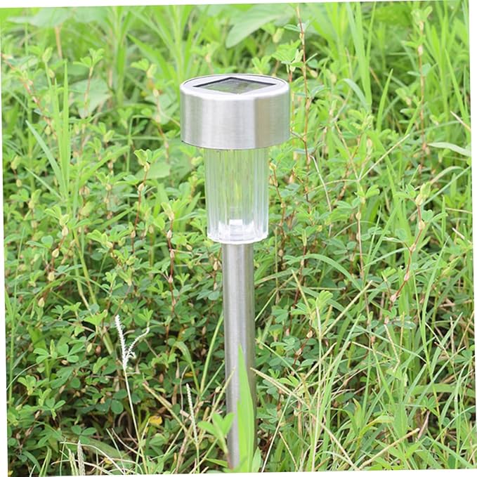 NUOBESTY 8Pcs Solar Ground Lights Tube LED Garden Landscape Lamp for Pathway Driveway Outdoor Light Solar Garden | Lumora