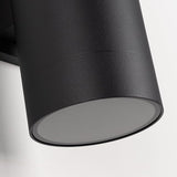 mirrea 14" Modern Outdoor Porch Light Patio Light in 2 Lights with Aluminum Cylinder and Tempered Glass Cover | Lumora