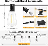 litogo 236FT Outdoor Edison Lights with Dimmer Timer & Memory Function, Waterproof Patio Lights for Yard Garden | Lumora