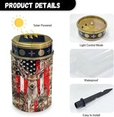 American Flag Deer Cemetery Cross Solar Lights Solar Light Outdoor for Cemetery, LED Waterproof Solar Lights for | Lumora