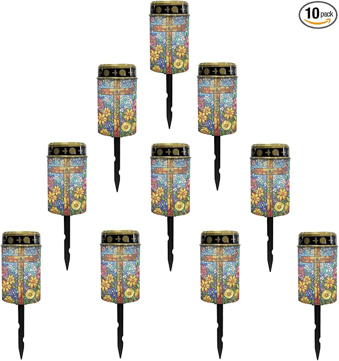 Solar Pathway Lights Outdoor Cemetery Solar Lights Waterproof Solar Powered Fairy Light for Outside,Solar Garden | Lumora