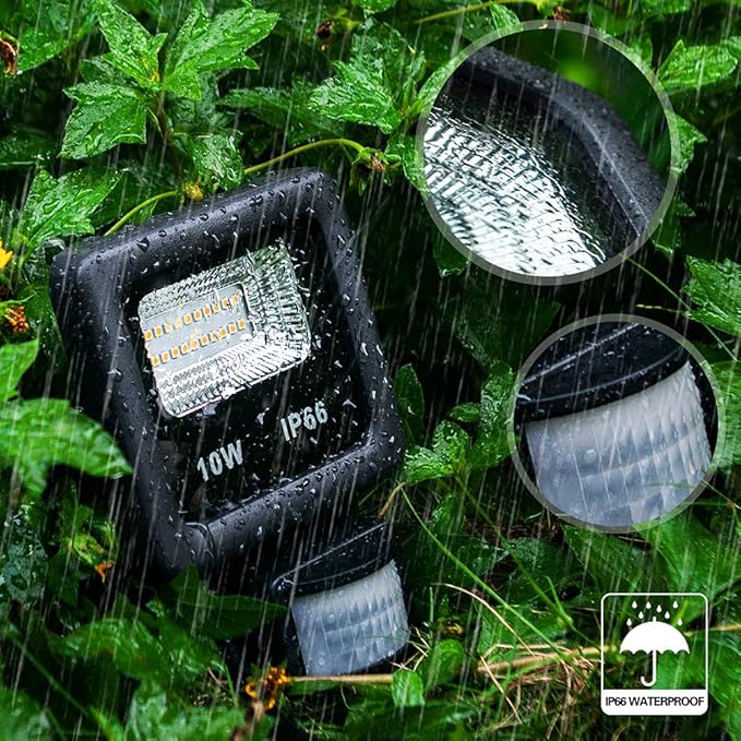 Motion Sensor Flood Light Outdoor,10W Security Light, IP66 Waterproof Outdoor Light,1000LM,3200K Motion Security | Lumora