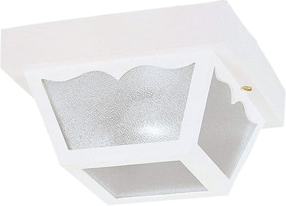 Westinghouse Outdoor Poly Ceiling Fixture A19 B13 8-1/4 In. White,White Polypropylene Uses 1 Med Bas