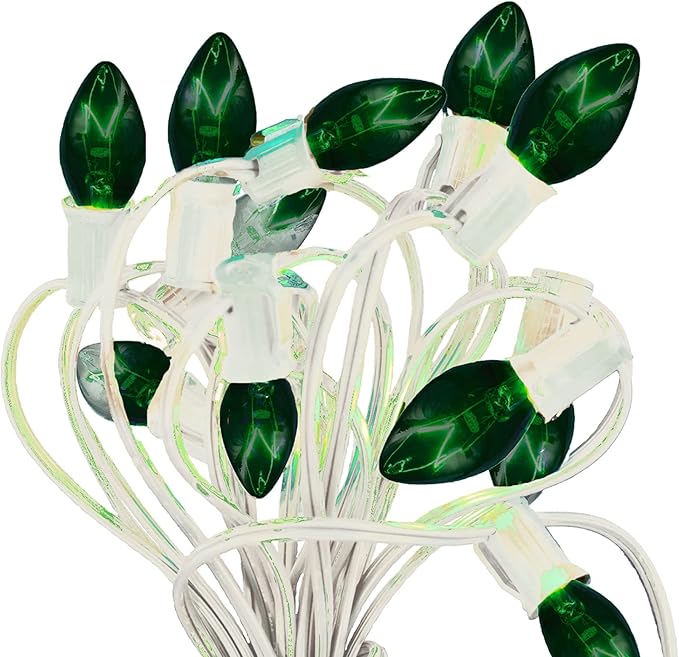 EST. LEE DISPLAY L D 1902 C7 Transparent Colored Christmas Lights Indoor ＆ Outdoor String Light Steady Replacement | Lumora