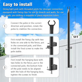 10 Pack 5Ft String Light Poles,Light Poles for Outside String Lights,Outdoor Light Poles with Fork,Metal Pole Stand | Lumora