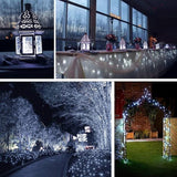 Lomotech Solar String Lights Outdoor - 2 Pack Total 66ft 200LED Solar Fairy Lights Waterproof 8 Modes Twinkle | Lumora
