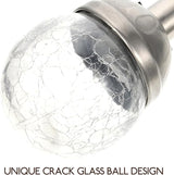 Solar Crack Ball Light LED Garden Globe Solar Lights Outdoor Waterproof Landscape Path Lighting for Patio Lawn Yard | Lumora