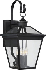 Savoy House 5-142-BK Ellijay Modern Farmhouse Rustic Clear Glass Outdoor Wall Lantern, 4-Light 160 Total Watts, 26" | Lumora
