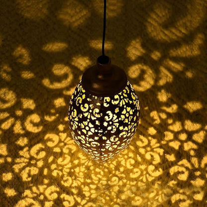 Solar Light Induction Water Drop Lamp Outdoor Garden Hollow Decoration Projection Lamp Led Flower Pile Lamp Decoration Landscape Lawn Garden Lamp Diameter 10Cm/4Inch Length 55Cm/22Inch Warm Light