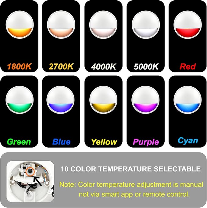 RGB Deck Lights Outdoor, 3W 12V Color Changing Low Voltage Post Lights for Outdoor Waterproof Deck Post Fence | Lumora