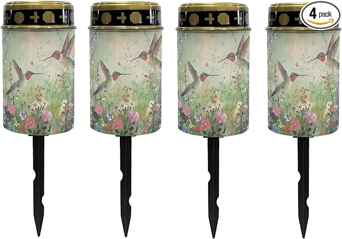 Outdoor Solar Lights Cemetery Solar Lights for Grave,LED Lantern Solar Garden Stake Lights Solar Powered Fairy Lights for Outside Solar Walkway Lights for Women Ladies,Warm White