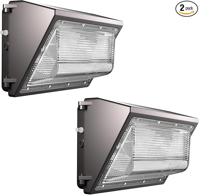 Lightdot 2Pack 200W LED Wall Pack Lights, 100-277v Dusk to Dawn Photocell | 30000Lm(150Lm/W) 5000K IP65 Outdoor Flood Lighting for Yard,Warehouse,Factory,Building,Garage, ETL(Height:15~30ft)
