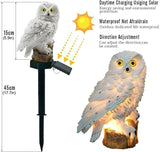 2 Packs Outdoor LED Owl Ground Plug-in Lawn Lamps, Solar Garden Stake Light, Courtyard Ground Solar Energy | Lumora
