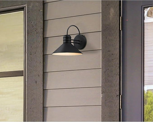 Westinghouse 6120500 Watts Creek Craftsman-Style One Light Outdoor Wall Fixture with Dusk to Dawn Sensor, Textured Black Finish