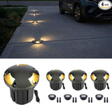 Gardenreet Outdoor Low Voltage Well Lights - Brass 12V Replaceable Bulb In-Ground Lighting, Low Voltage LED Turret | Lumora