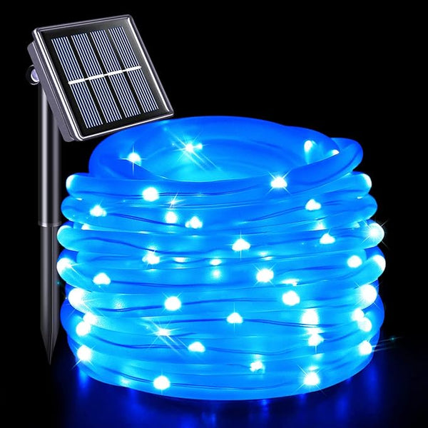 JMEXSUSS 120 LED Solar Rope Lights,39.4ft 8 Modes Solar Rope Lights Outdoor Waterproof, Outdoor Solar Fairy Lights | Lumora