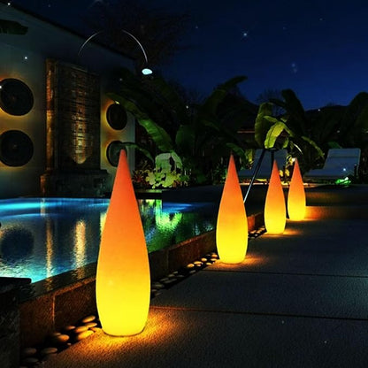 Outdoor Water Drop Lights, Waterproof Lawn Light, Courtyard Garden Terrace Atmosphere Lights, Landscape Courtyard Decorations Floor Lamps, Path Light, Modern Holiday Lamps