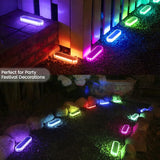 Honalia Solar Dock Driveway Lights Outdoor, RGB Color Changing Solar Powered Waterproof, Driveway Markers Concrete | Lumora