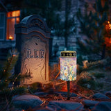 Orange Flower Cemetery Candles for Grave Solar Patio Lights Outdoor Waterproof Grave Solar Lights Solar Cross | Lumora